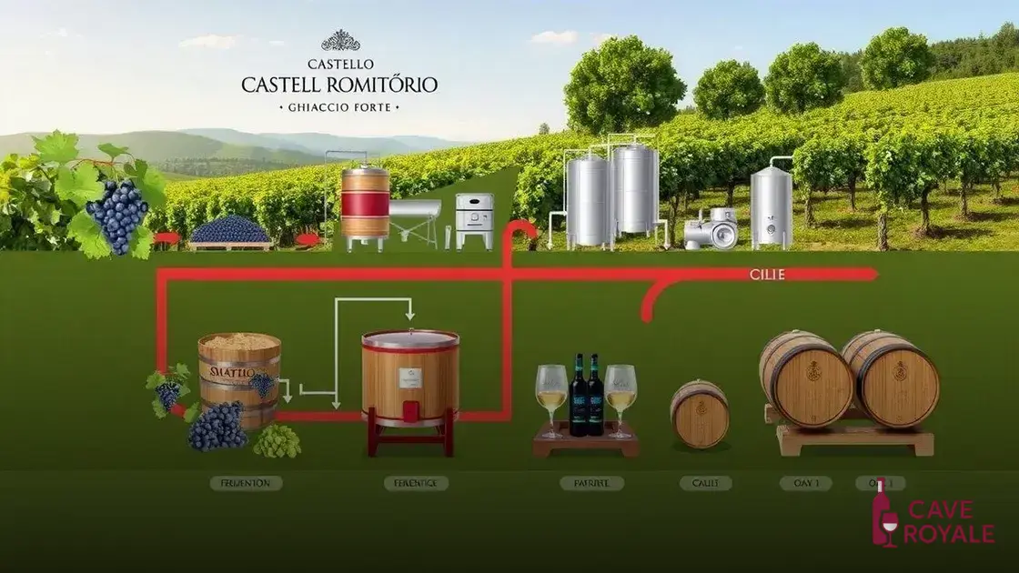 Como é produzido o Vinho Tinto Castello Romitório Ghiaccio Forte