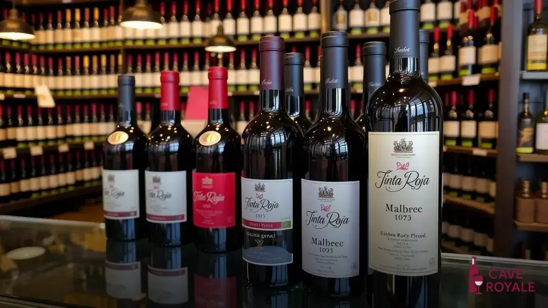 Como escolher o melhor Tinta Roja Malbec