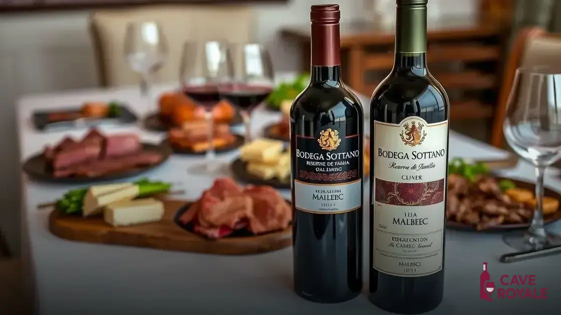 Como harmonizar Bodega Sottano Reserva de Familia Malbec