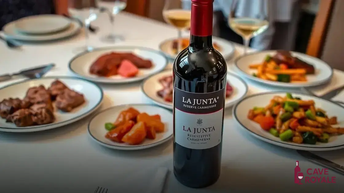 como-harmonizar-la-junta-reserva Vinho Chileno La Junta Reserva Carménère