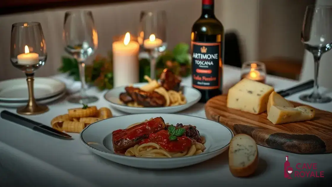 Como harmonizar o Artimone Toscana