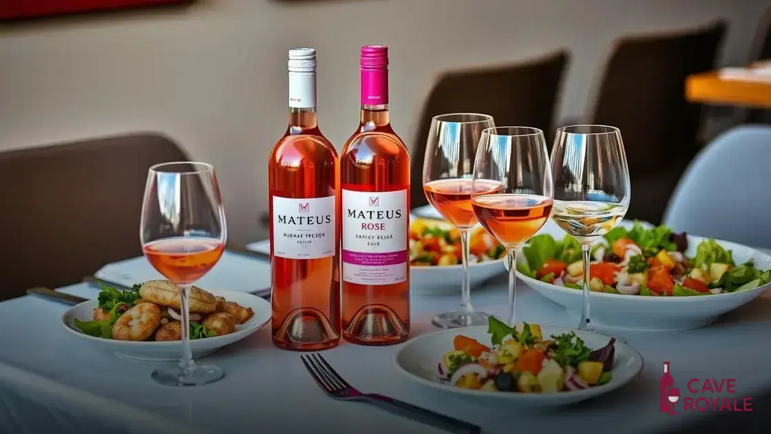 Como harmonizar o Mateus Rosé