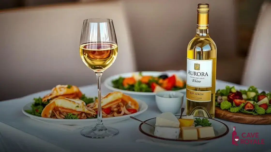 Como harmonizar o Vinho Branco Aurora
