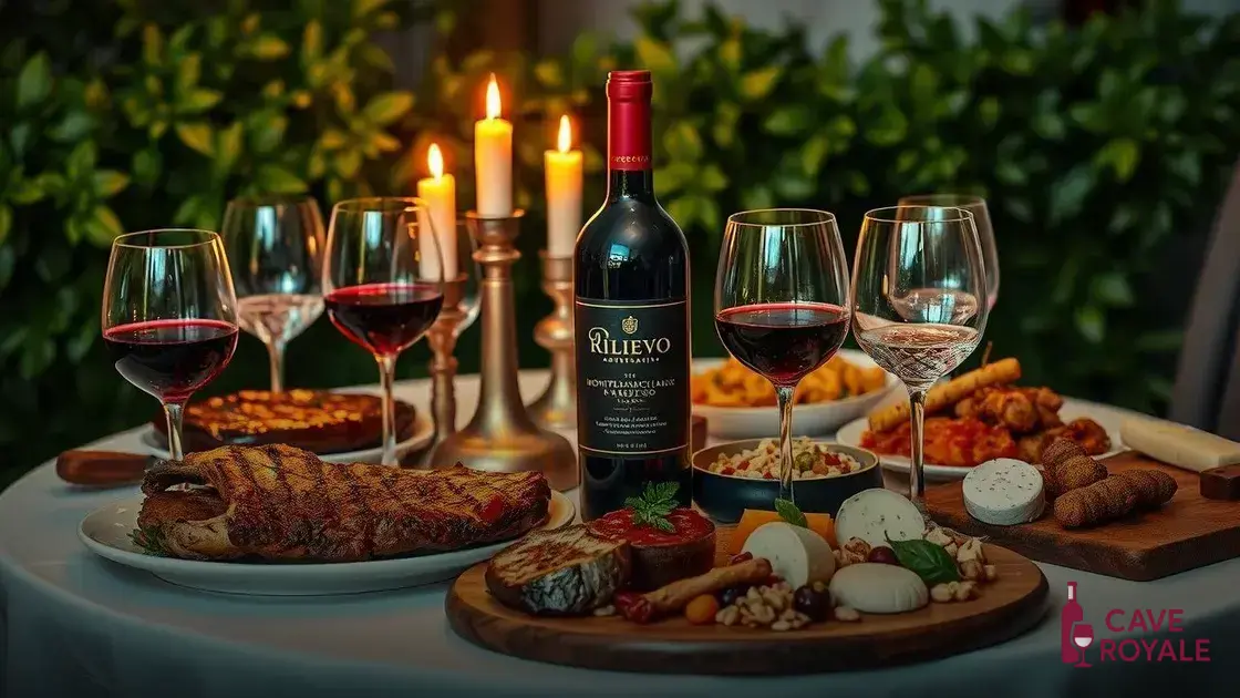 Como harmonizar Rilievo Montepulciano com pratos