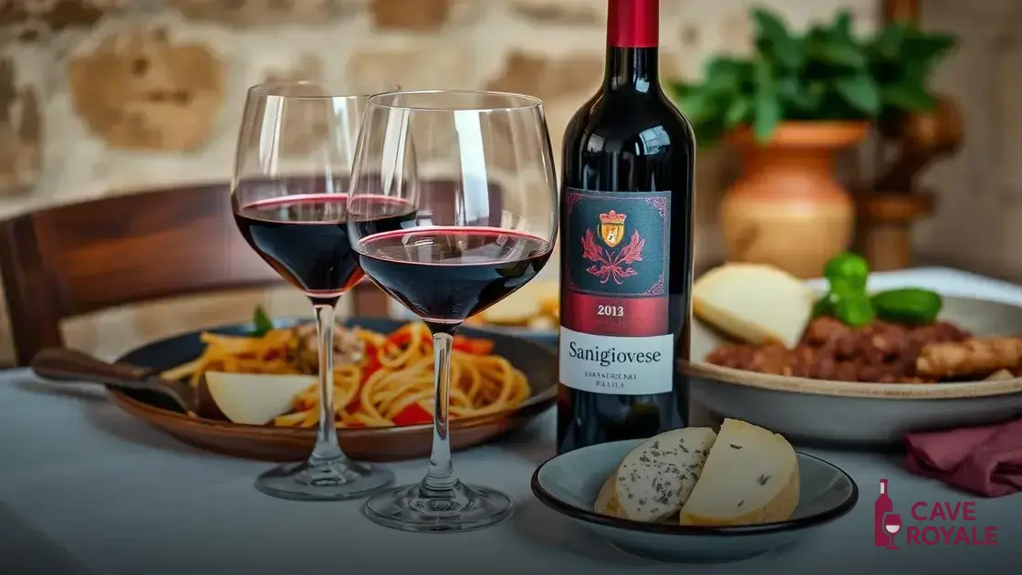 Como harmonizar Sangiovese com alimentos