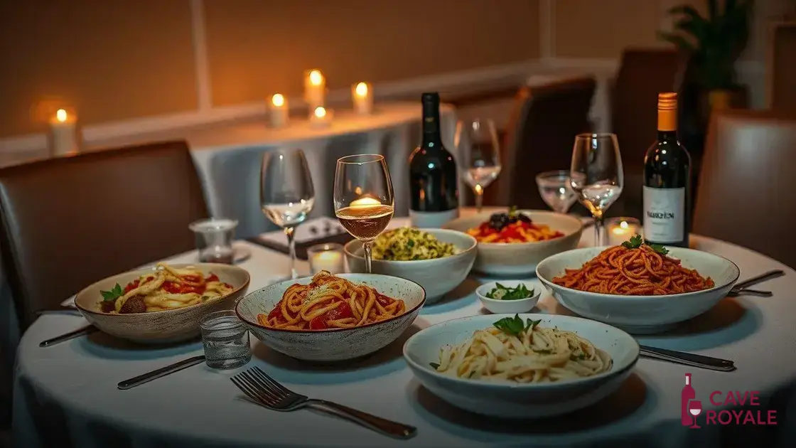 como harmonizar vinhos com diferentes tipos de macarrão