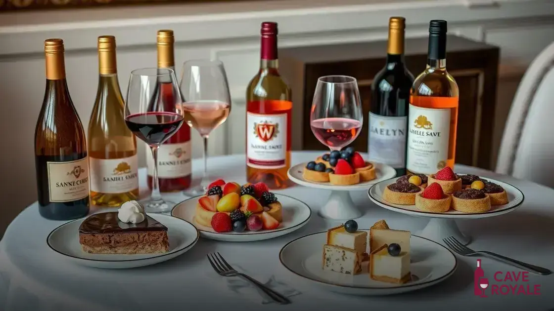 Como harmonizar vinhos doces com sobremesas