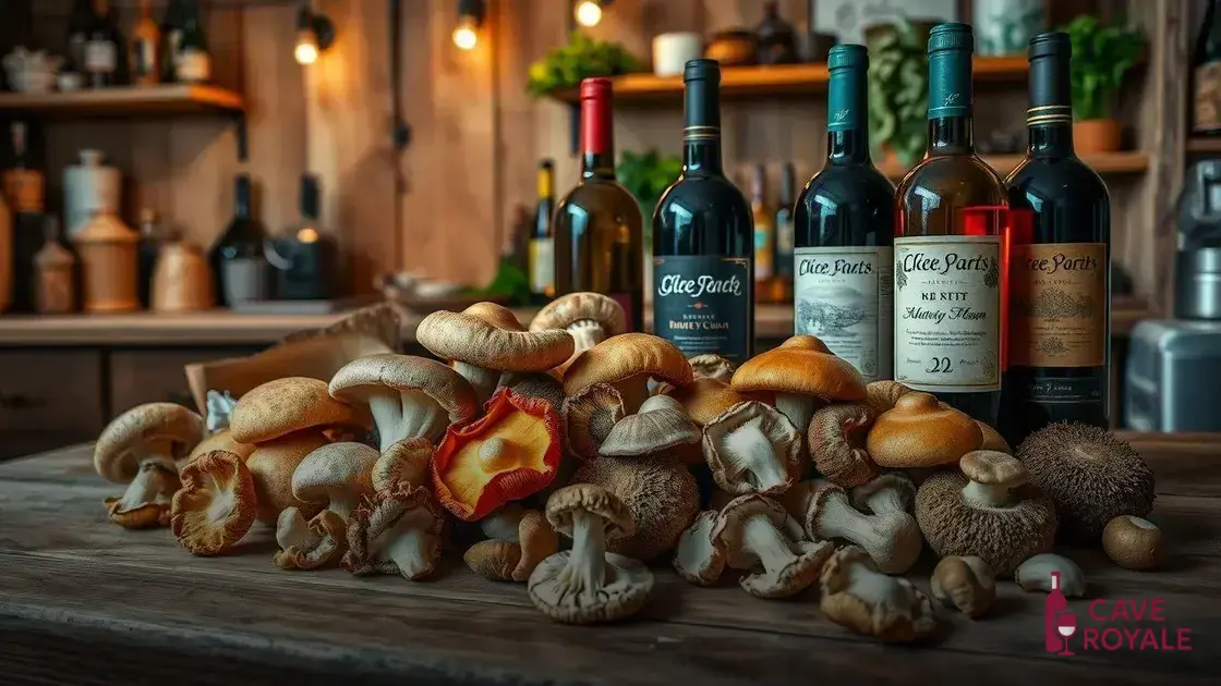 Como os sabores dos cogumelos influenciam na escolha do vinho