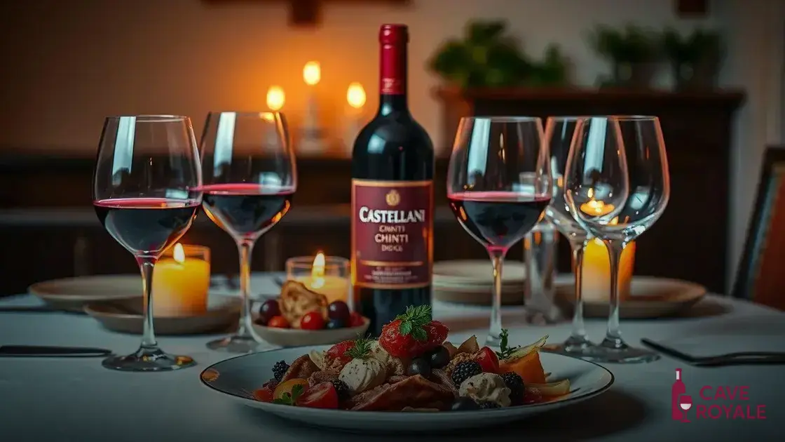 Como servir e degustar o Castellani Chianti
