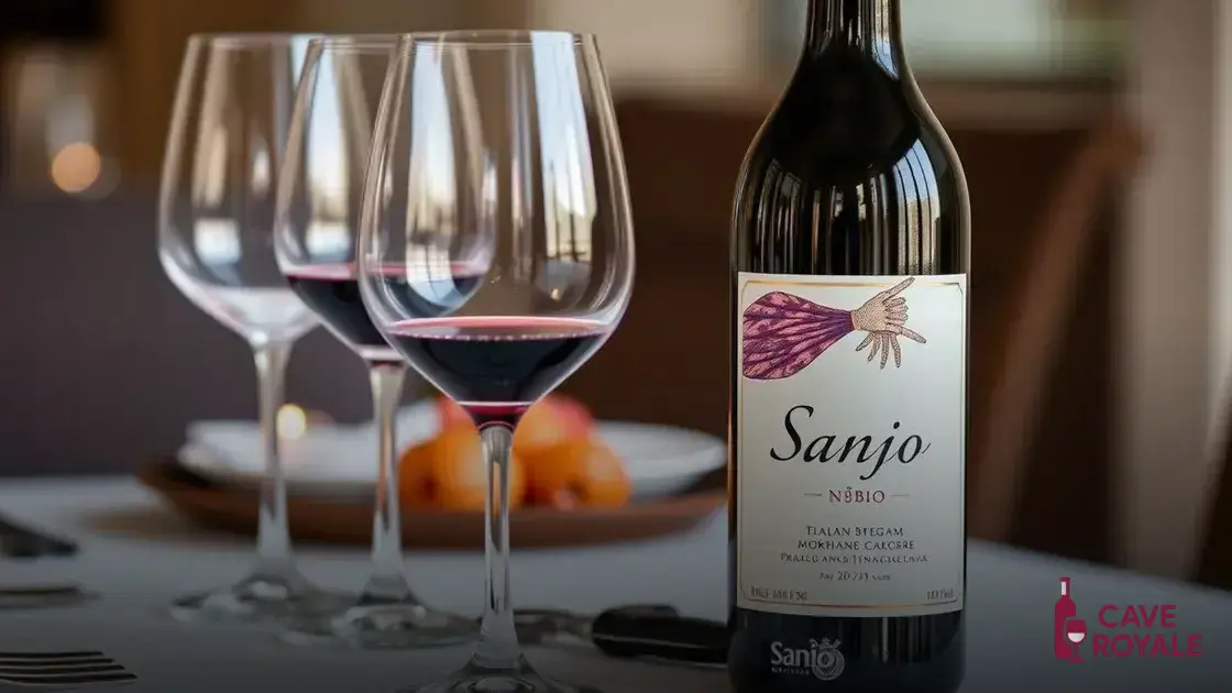 Como servir e degustar o Sanjo Núbio