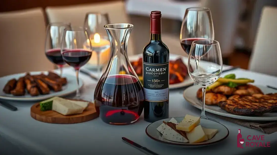como-servir-o-carmen-discovery Vinho Tinto Chileno Carmen Discovery Cabernet Sauvignon