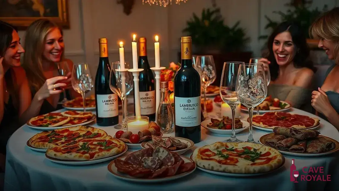 Como servir o Lambrusco Dell