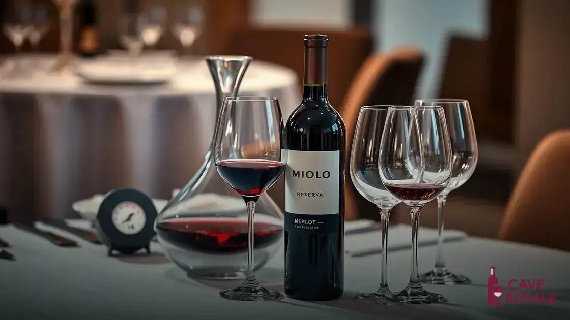 Como servir o Miolo Reserva Merlot