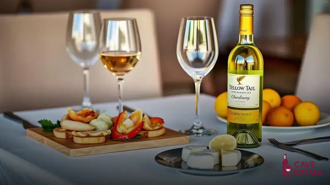 Como servir o Yellow Tail Chardonnay