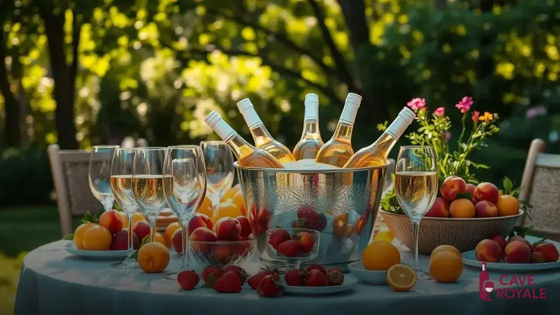 Como servir vinho em dias quentes