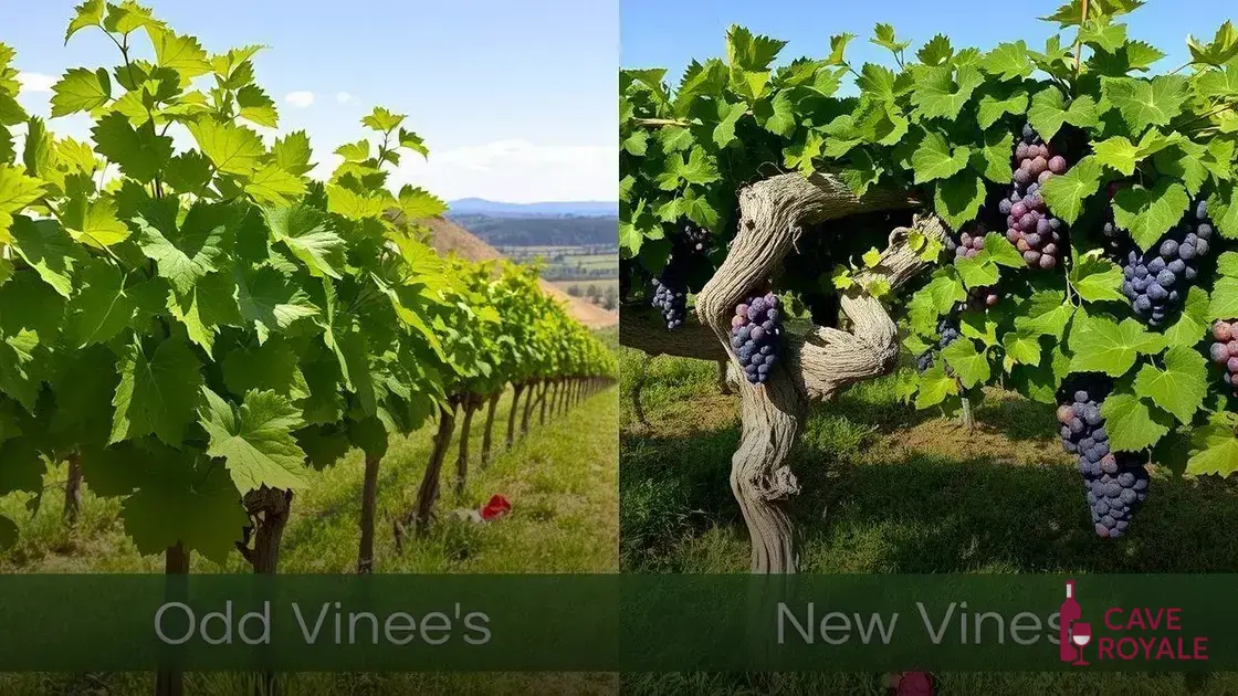 Comparação entre vinhos de vinhas novas e vinhas velhas