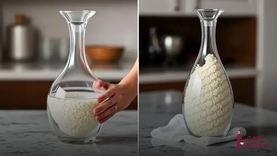 Cuidados e limpeza do decanter