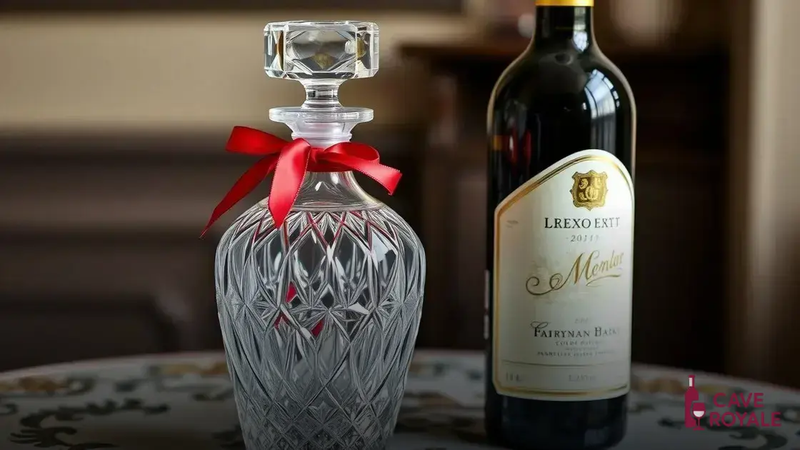 Decanter como presente sofisticado