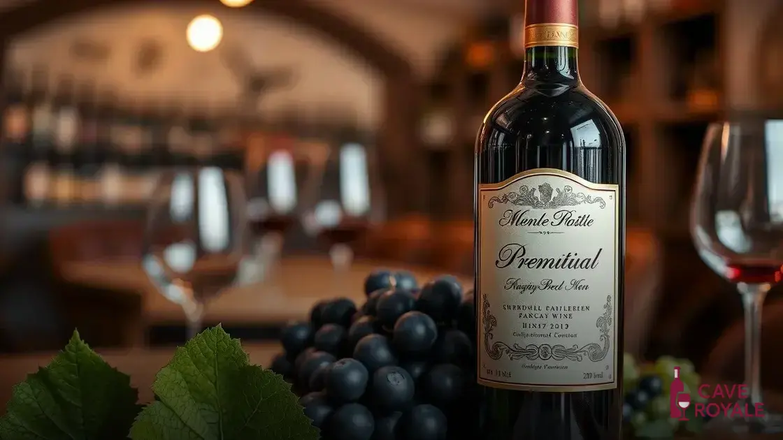 Definição de vinho premium