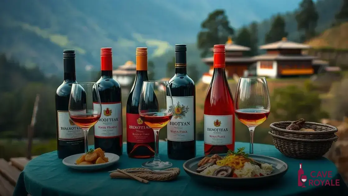 Degustação dos primeiros vinhos do Butão