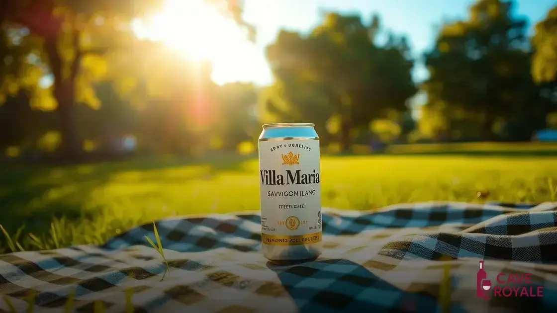 Desfrute do Verão com o Novo Sauvignon Blanc em Lata da Villa Maria