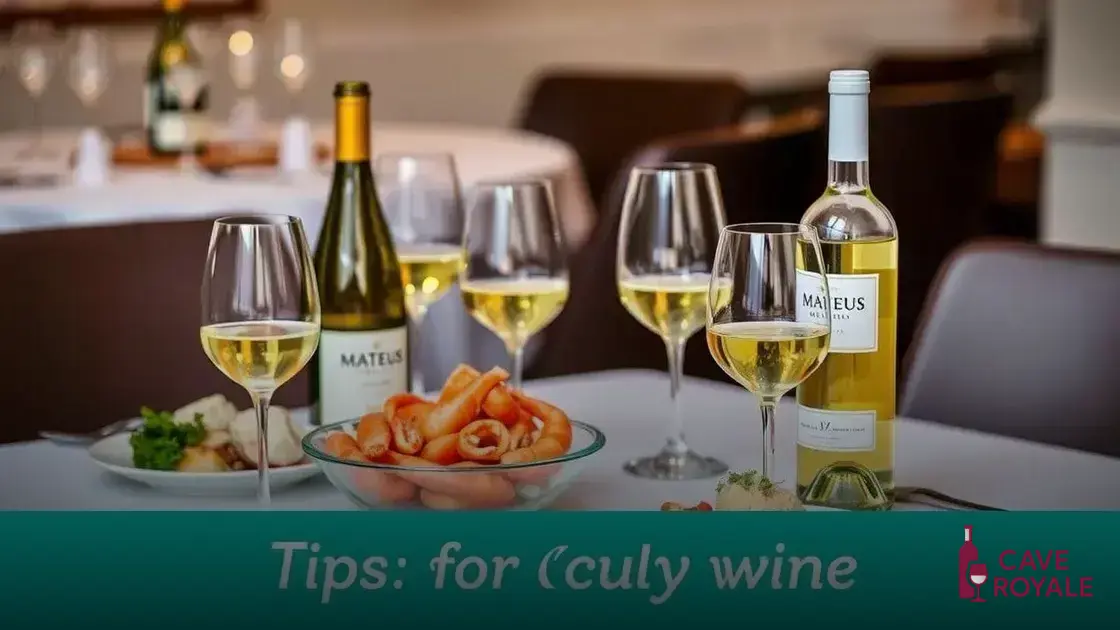 Dicas para apreciar vinho branco Mateus