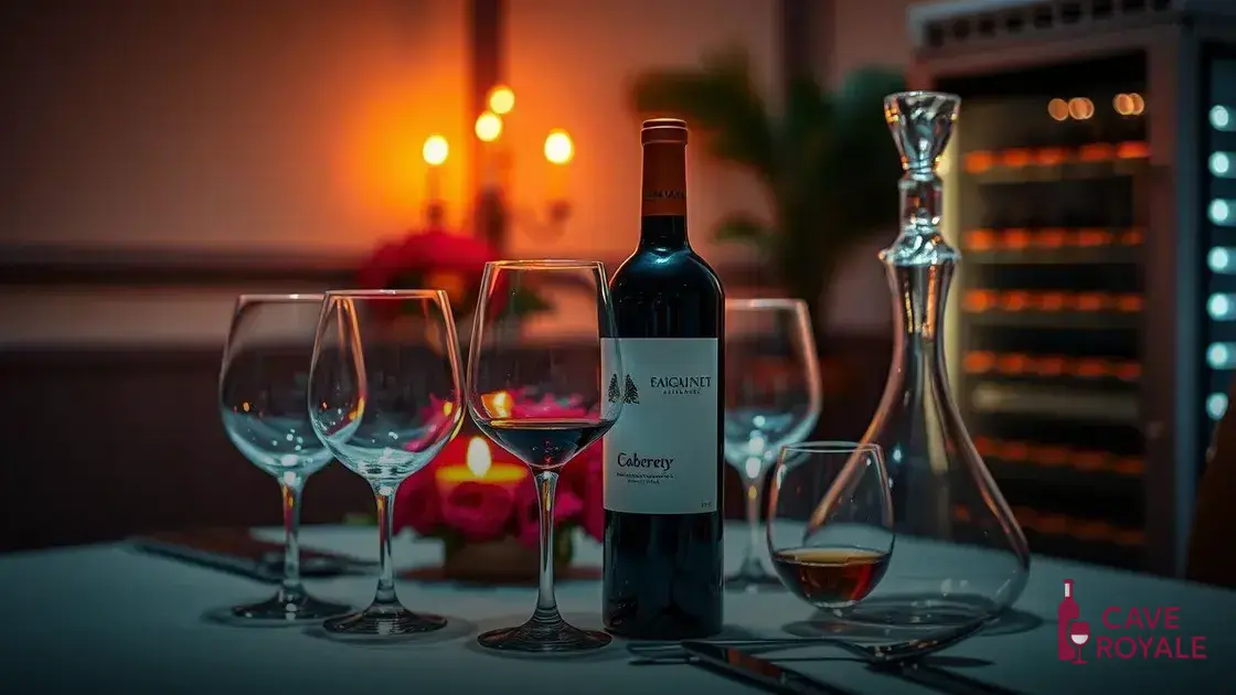 Dicas para armazenar e servir o Cabernet Sauvignon