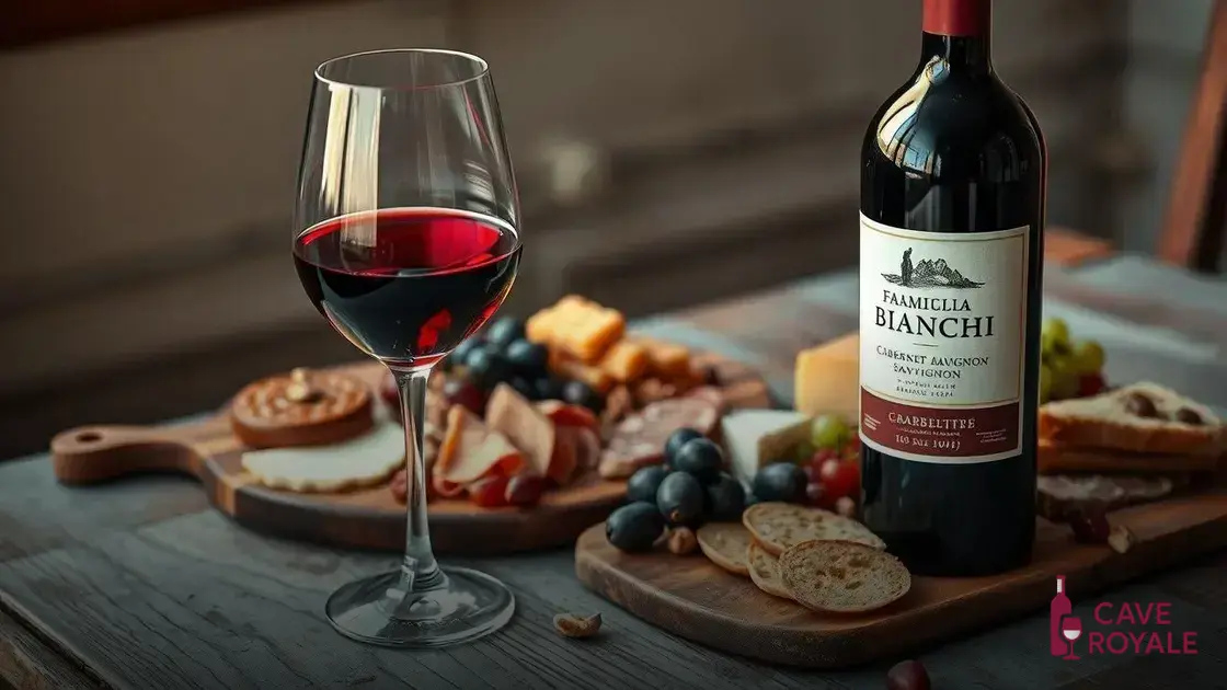 Dicas para degustar Famiglia Bianchi Cabernet Sauvignon