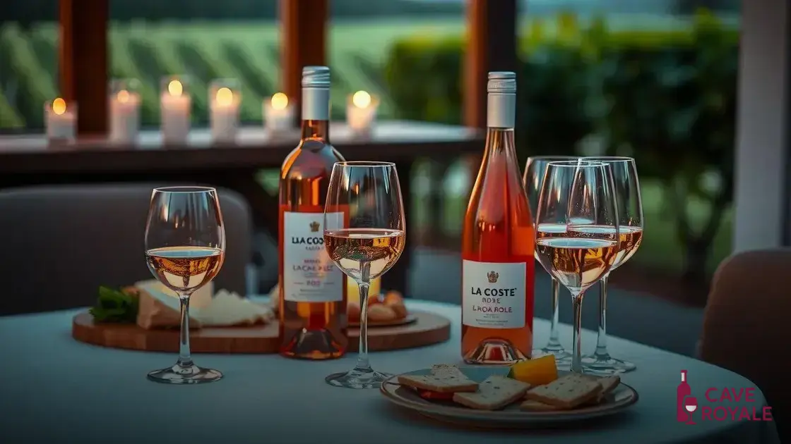 Dicas para degustar o Château La Coste Rosé