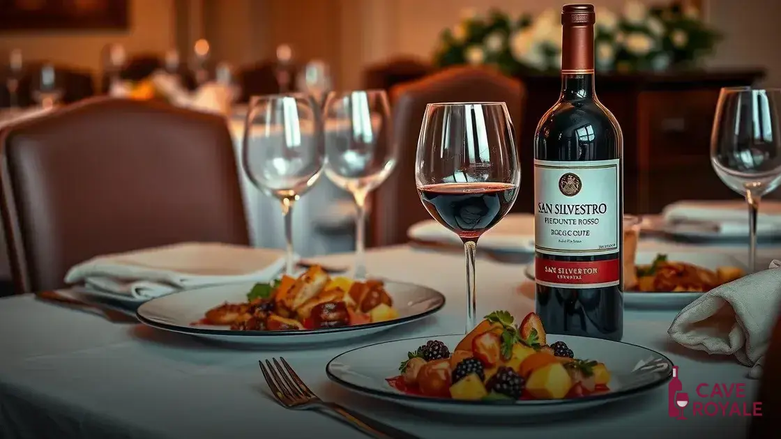 Dicas para degustar o San Silvestro Piemonte Rosso D.O.C.