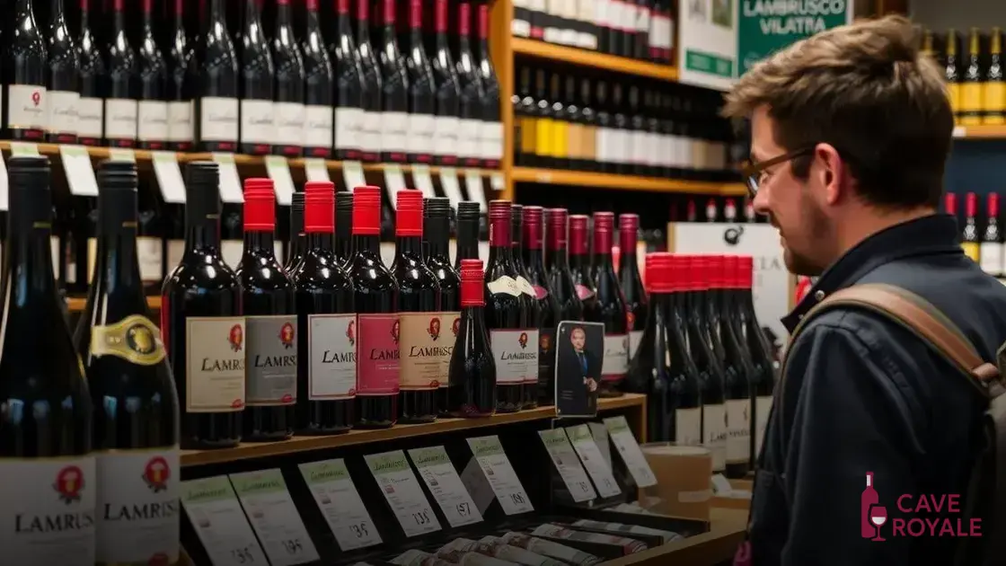 Dicas para encontrar o Lambrusco ideal na sua loja