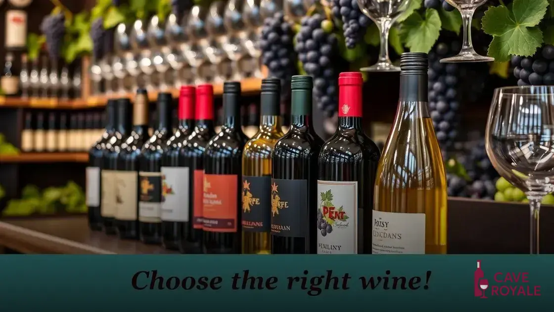 Dicas para escolher o vinho certo