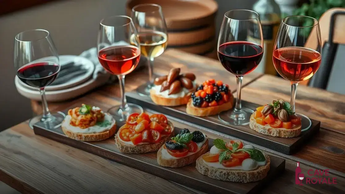 Dicas para harmonizar bruschettas com vinhos tintos, brancos e rosés