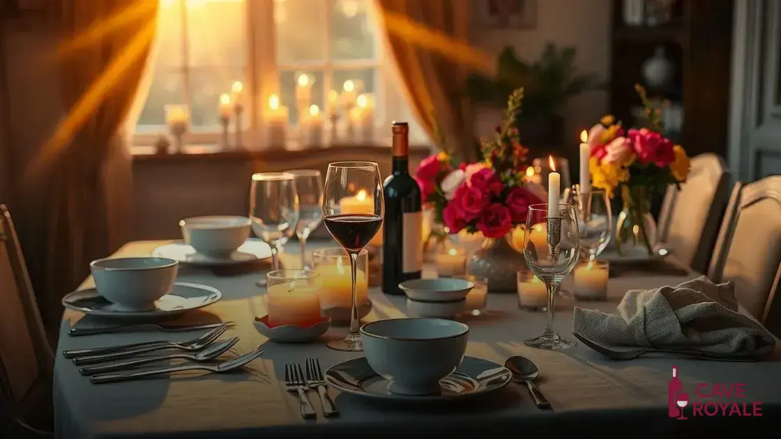 Dicas para Organizar um Jantar Romântico Inesquecível em Casa