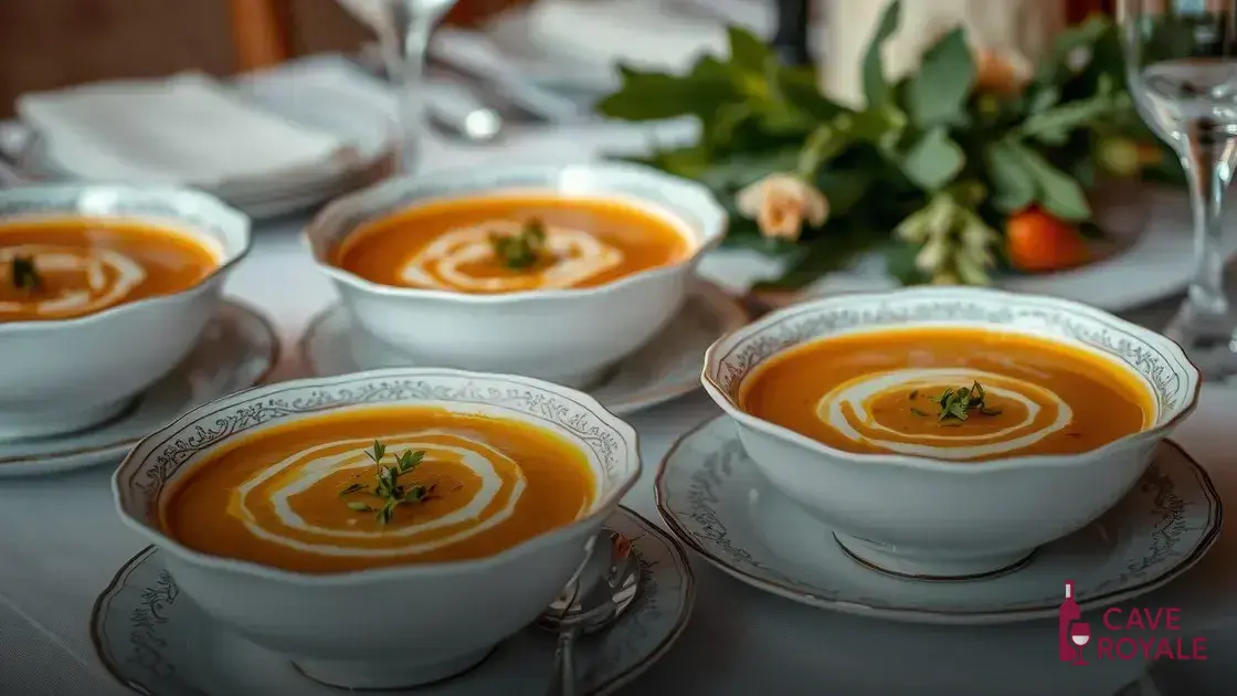 Dicas para servir cremes e sopas com elegância