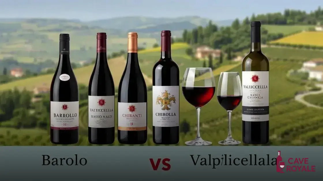 Diferenças entre Barolo e outros vinhos italianos