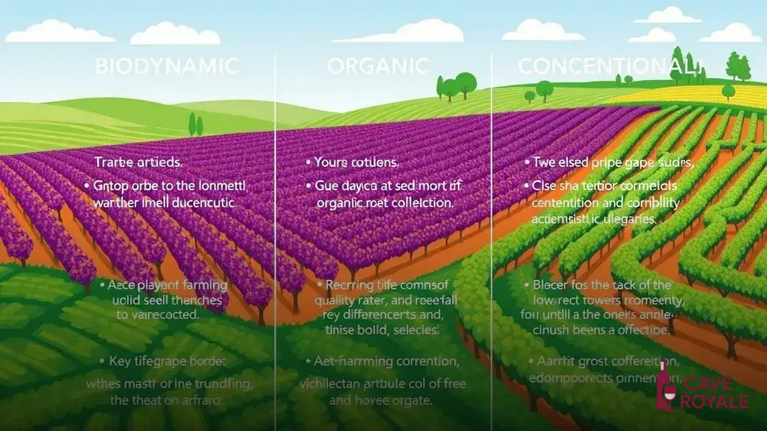 Diferenças entre vinhos biodinâmicos, orgânicos e convencionais