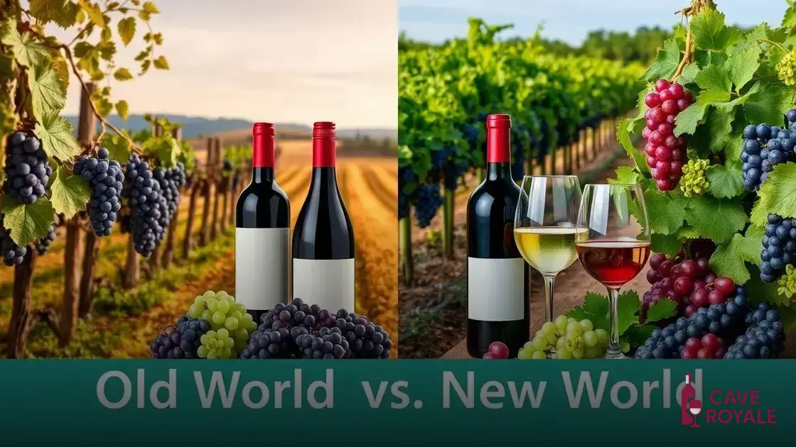 Diferenças entre vinhos do Velho e do Novo Mundo