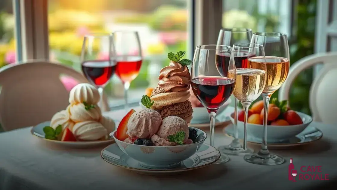 É possível harmonizar sorvete com vinho?