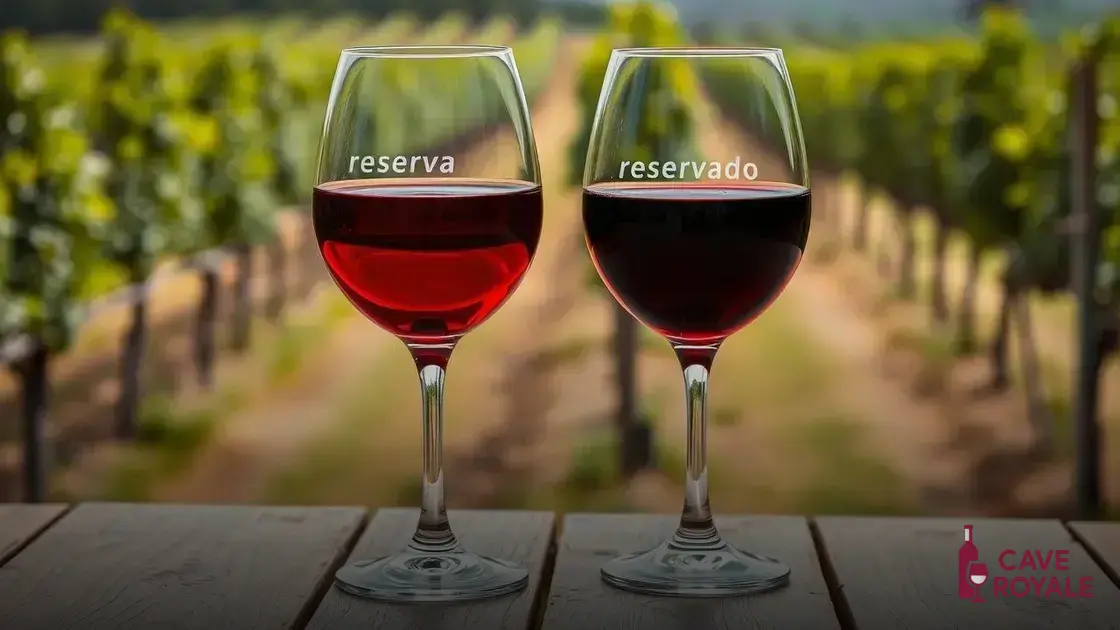 Entenda a diferença entre vinho reserva e reservado