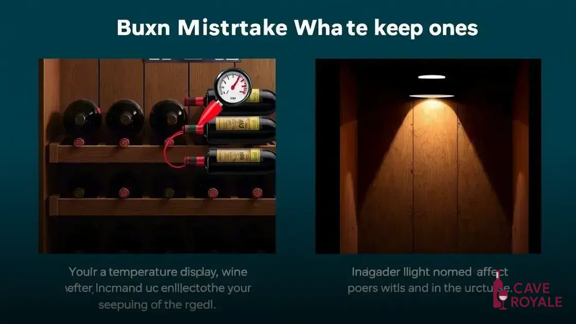 Erros comuns ao usar uma adega de vinho
