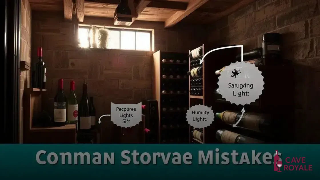 Erros comuns no armazenamento do vinho