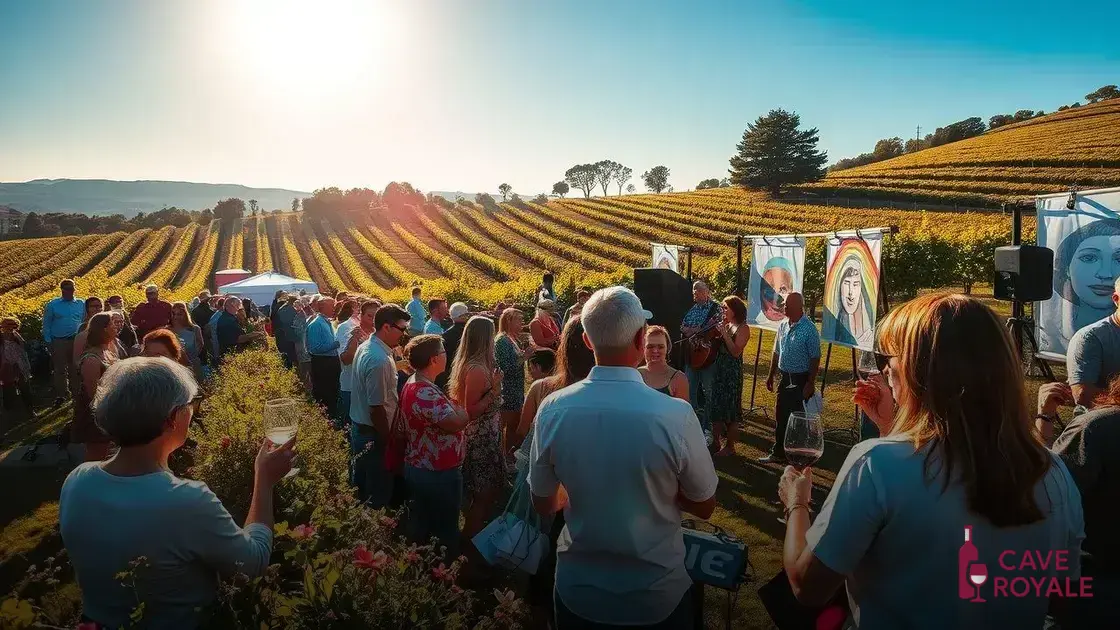 Eventos culturais promovidos pela vinícola