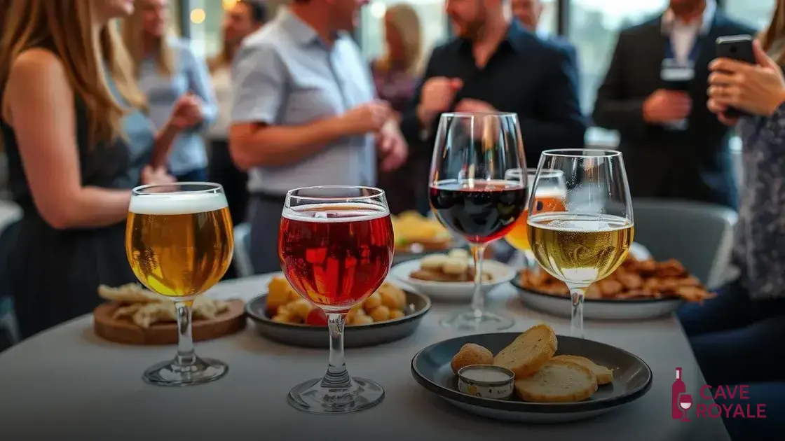 Experiências de degustação: cerveja e vinho juntos