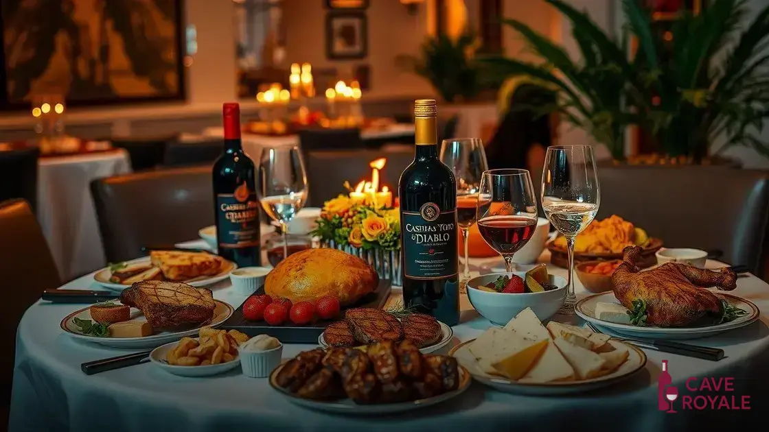 Harmonização com pratos