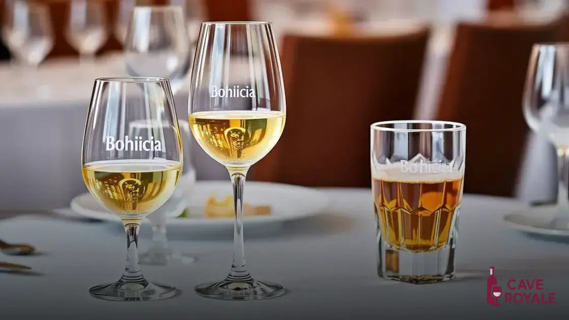Harmonização de bebidas com taças apropriadas