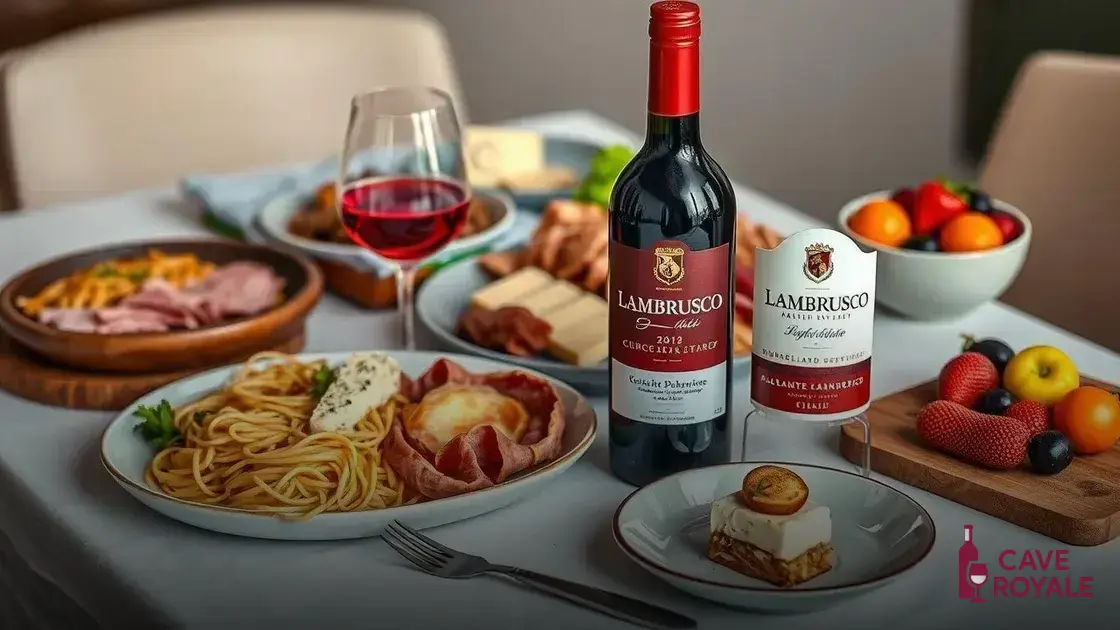 Harmonização de pratos com vinho Lambrusco