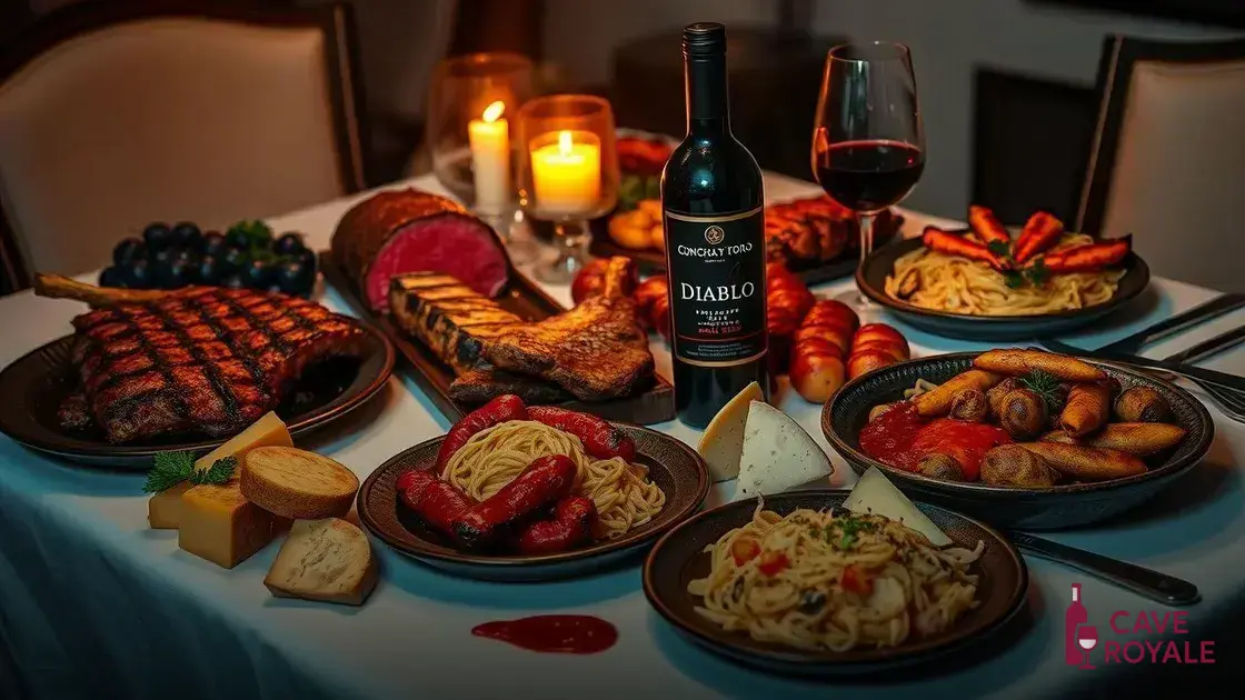 Harmonização de pratos com vinho tinto