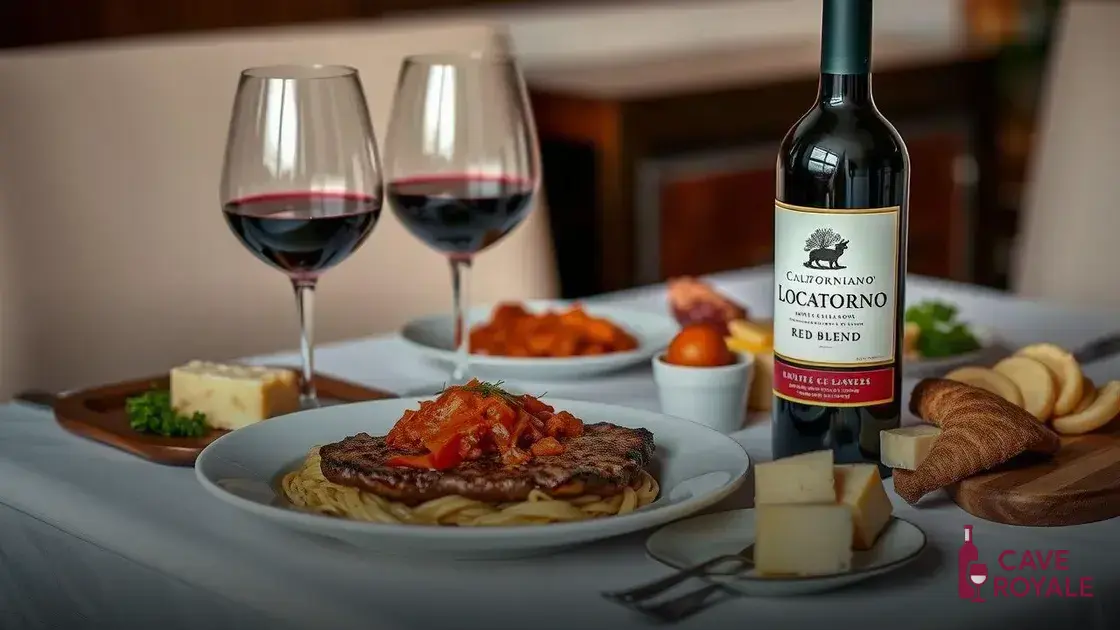 Harmonização do Californiano Locatour Red Blend