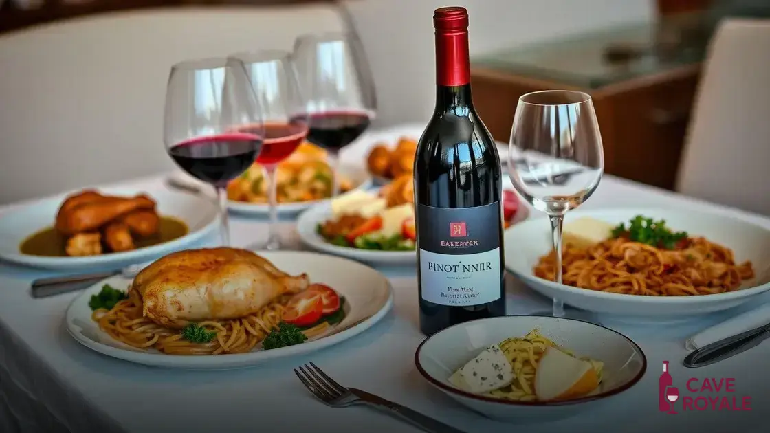 Harmonização do Pinot Noir com pratos diversos